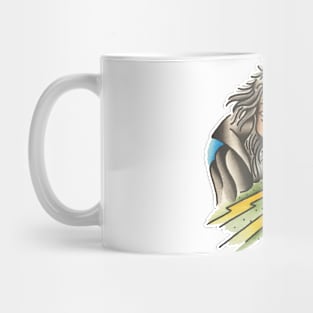 Lightning Wizard Tattoo Design Mug